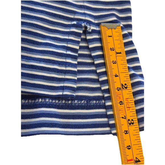 Ashworth Men’s Polyester Short Sleeve Golf Polo Shirt Blue White Stripe Size XL - Picture 6 of 9